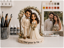 Custom Bride and Groom Personalized Figurine | Wedding Cake Topper Made from Your Photo | Unique Wedding Gift | 3D Mini Me Figurine
